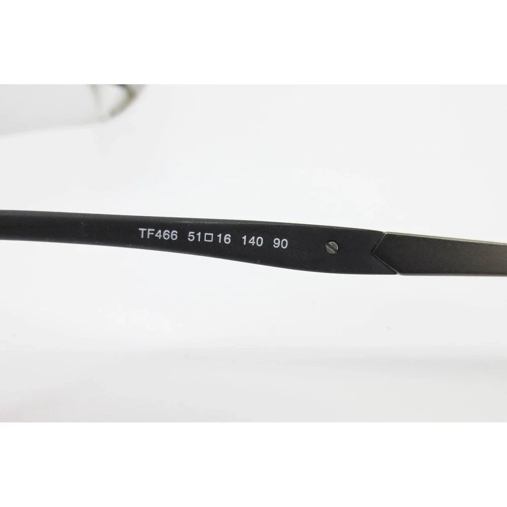 Turboflex TF466 Matte Black Rectangular Eyeglasses Frames 51-16-140 Gunmetal Red